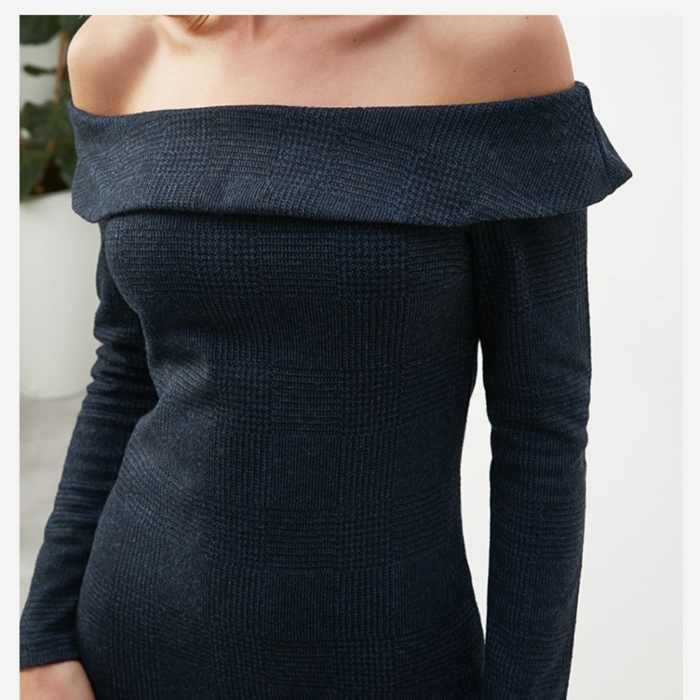 Trendyol Knitted Off Shoulder Dress